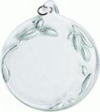 Silver Leaf Glass Medal