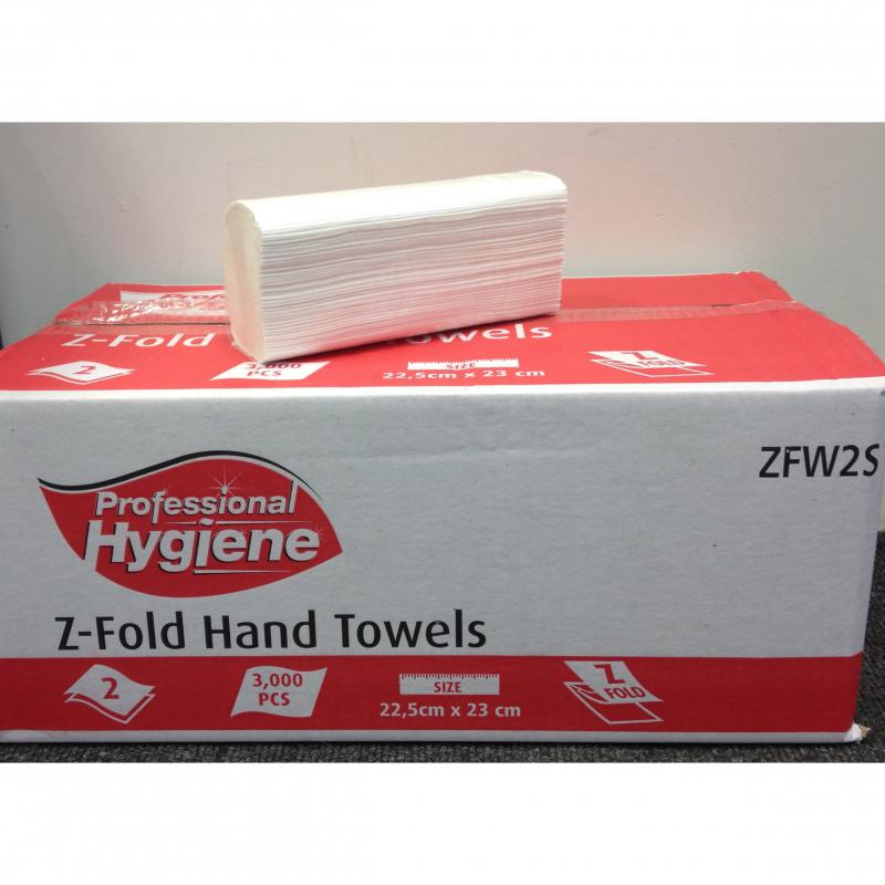 Z-Fold Hand Towel 2 PLY White